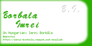 borbala imrei business card